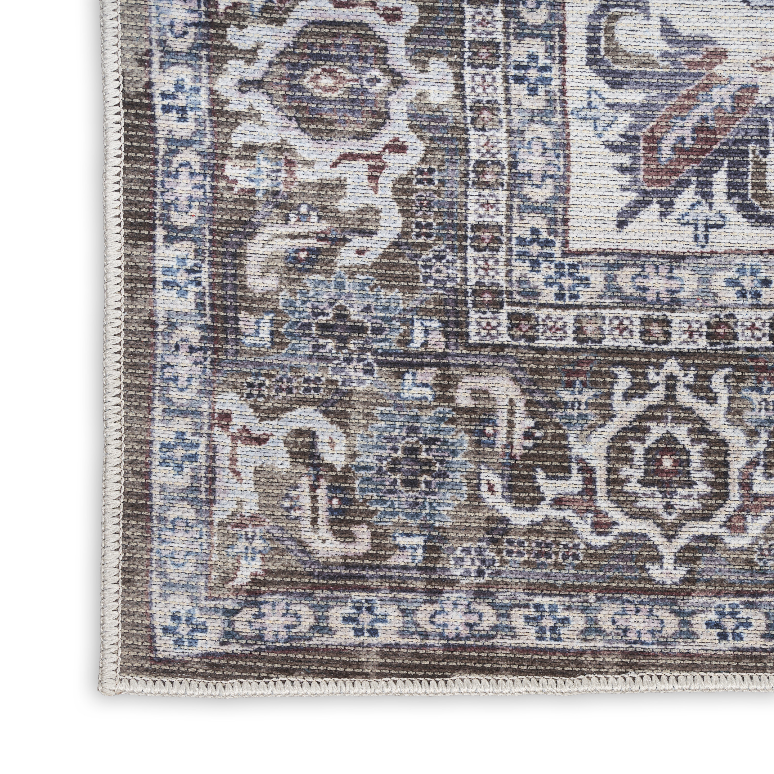 Nourison New Concept Washables 9'2" x 12' Olive Ivory Vintage Indoor Rug