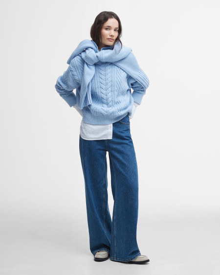 Beatrix Cable-Knit Rollneck Jumper