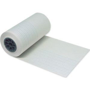 Newsprint Handwriting Paper Roll, Picture Story, 7/8" x 7/16" Ruled Long, 12" x 500'