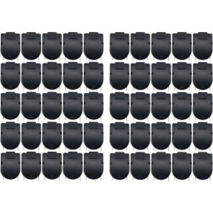 Wall Clips For Fabric Panels, Black, 40 Sheet Capacity, Pack of 50