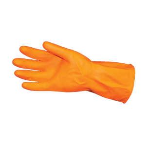 Impact, Pro-Guard®, General Purpose Gloves, Latex, 28.0 mil, Powder Free, L, Orange
