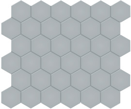 Soho Cloud Blue 2″ Hexagon Mosaic Matte
