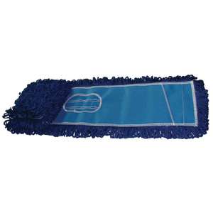 Hillyard, Fusion Microfiber, 48"W, Polyester/Polyamide Blend, Blue, Dust Mop