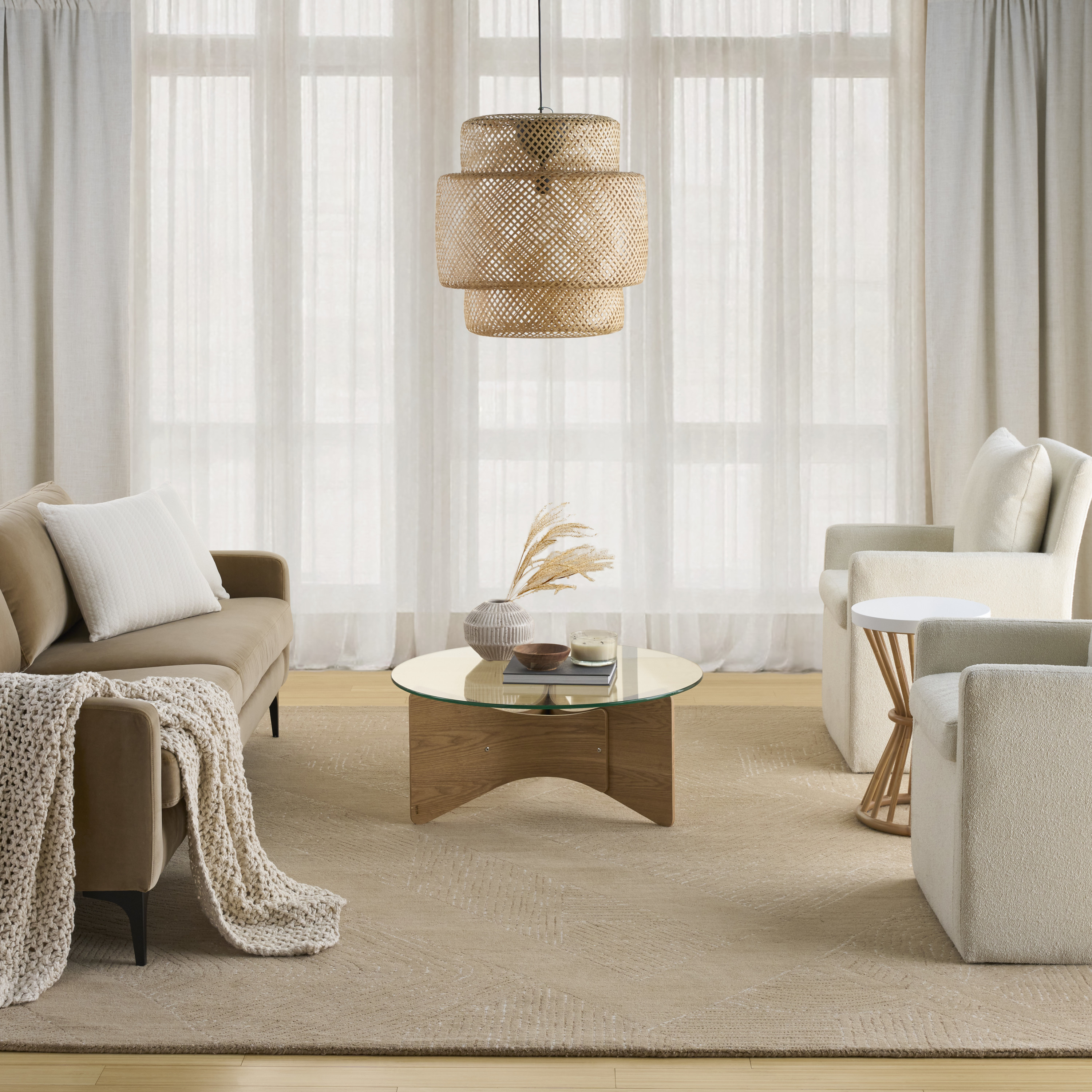 DKNY Pure Patterns 8'6" x 11'6" Camel Modern Indoor Rug