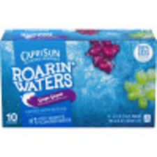 Capri Sun Roarin' Waters Grape Geyser Flavored Water Beverage, 10 ct Box, 6 fl oz Pouches