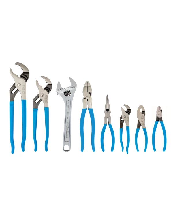 GS-28 8PC V-Jaw Pliers Set with Wrench