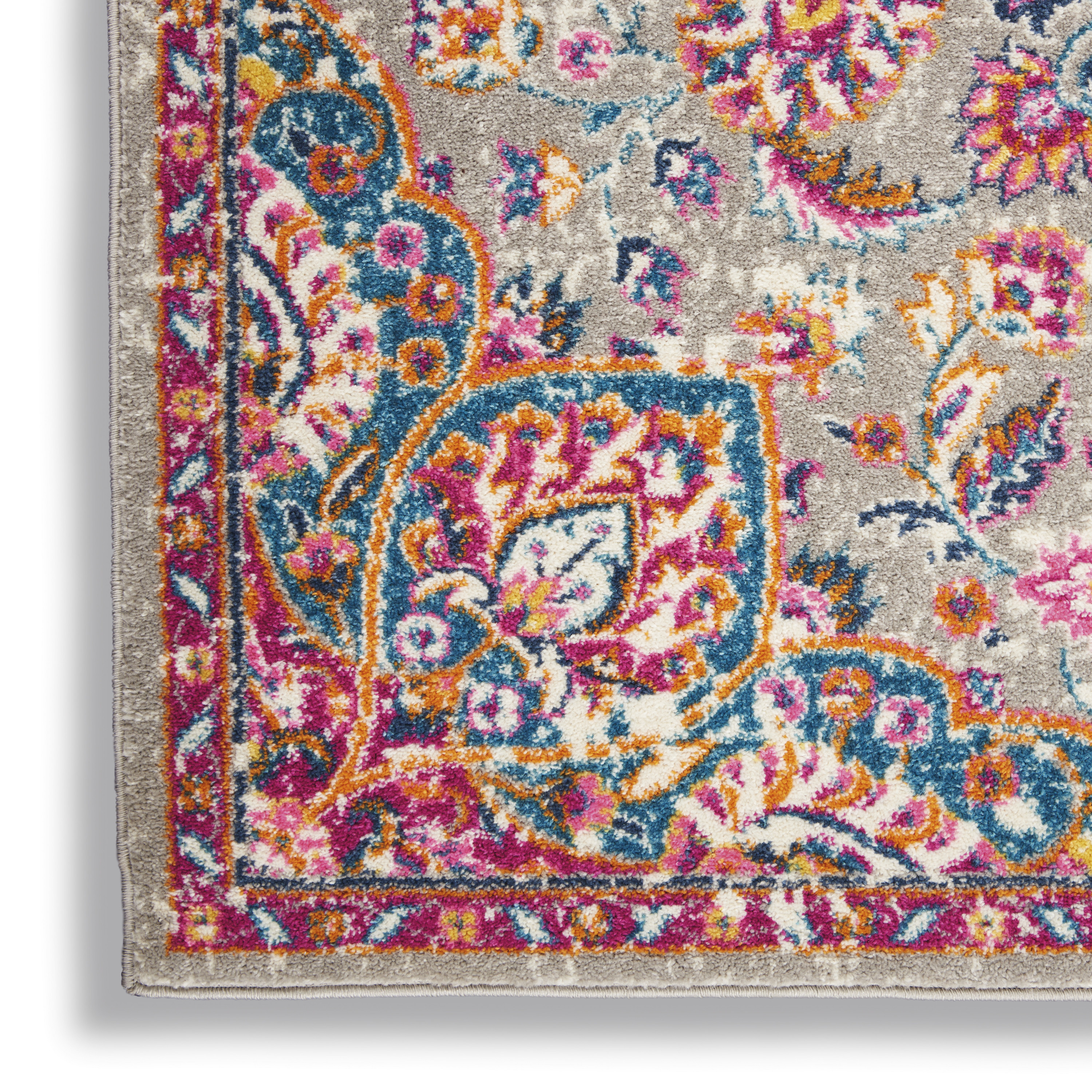 Nourison Passion 3'9" x 5'9" Grey Multicolor Transitional Indoor Rug