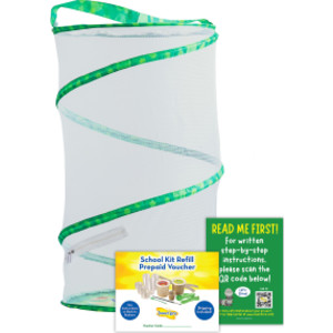 Butterfly Growing Classroom Prepaid Kit, Voucher for 33 Caterpillars