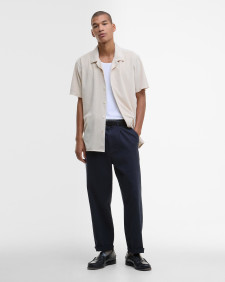 Rothbury Towelling Short-Sleeved Shirt Oatmeal