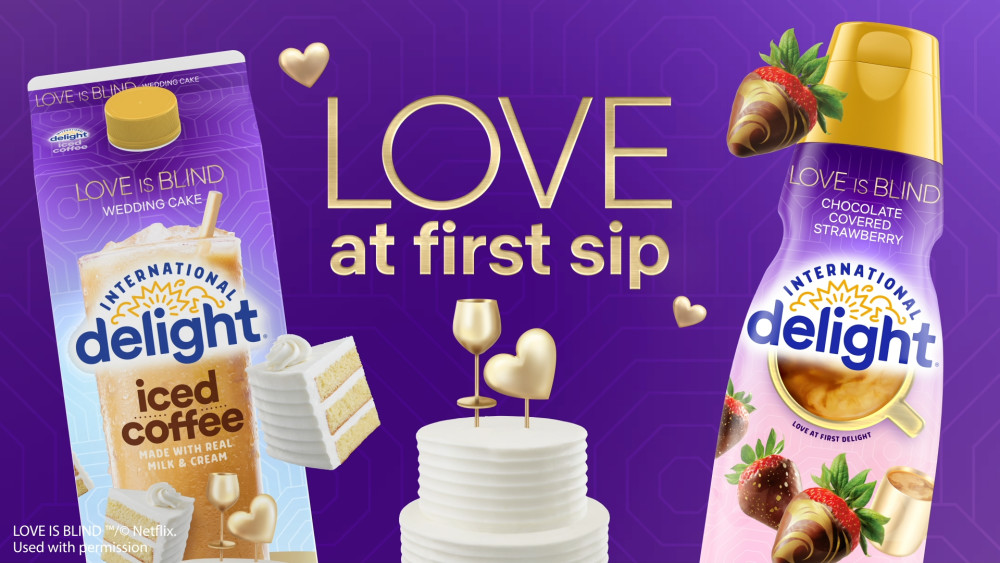 thumbnail video image 2 of International Delight LOVE IS BLIND (TM) Wedding Cake Iced Coffee, 64 fl oz, 2 of 12
