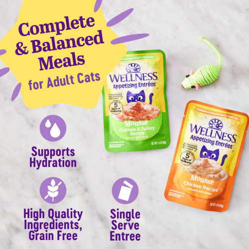 The benefits of Wellness Appetizing Entrees Mousse Chicken & Turkey