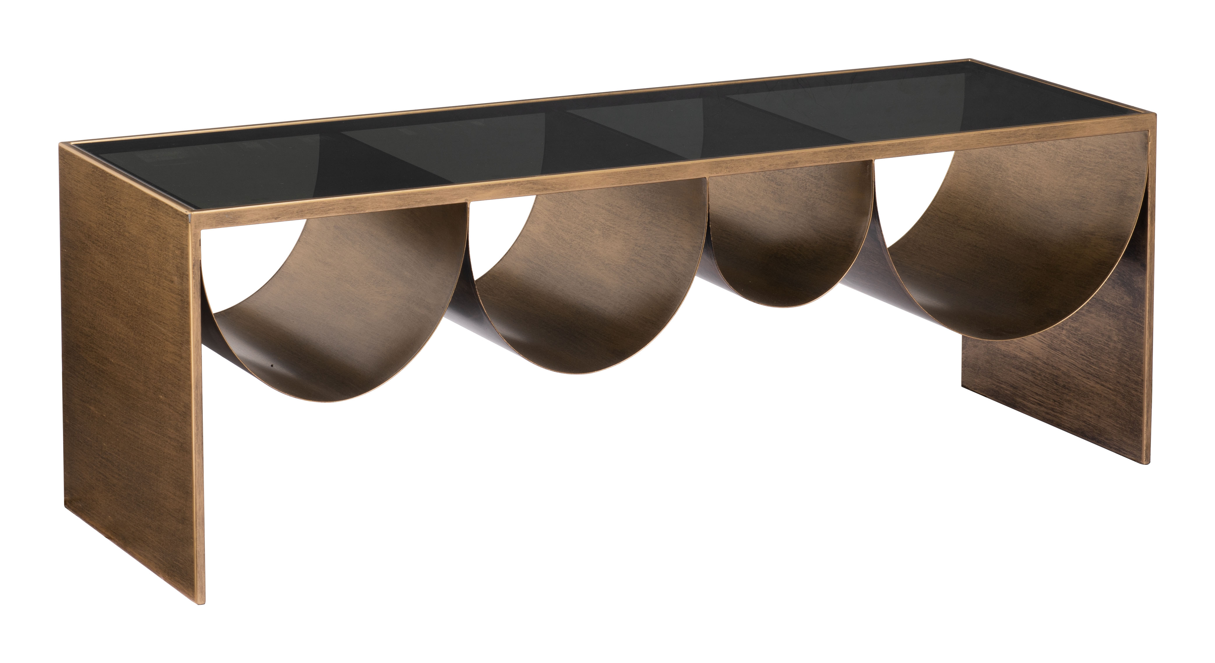 Reed Coffee Table Brass & Black product image