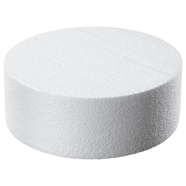 Round Styrofoam 10" x 3.5" Cake Form