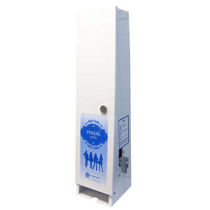 Hospeco, Gards, Single Channel Sanitary Napkin Vendor, Free Operation, White