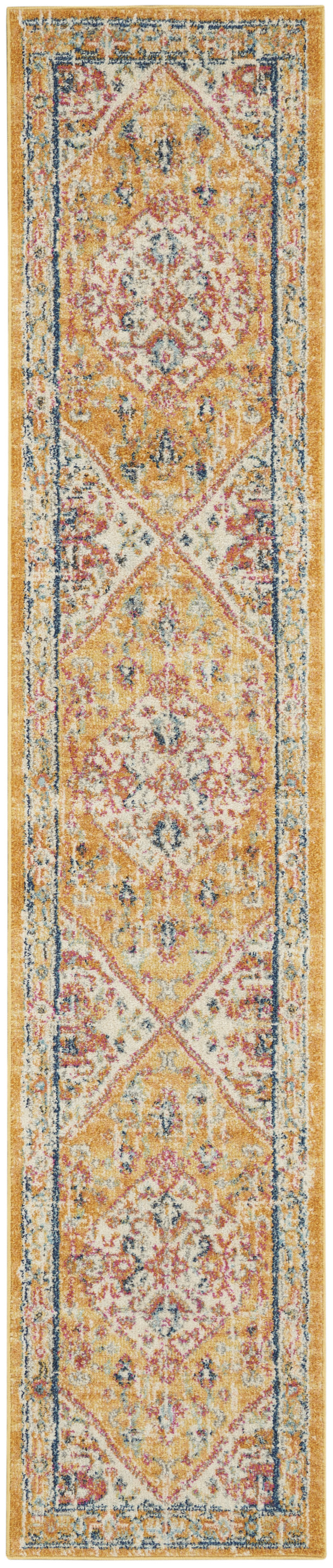 Nourison Passion 2'2" x 10' Ivory Yellow Bohemian Indoor Rug