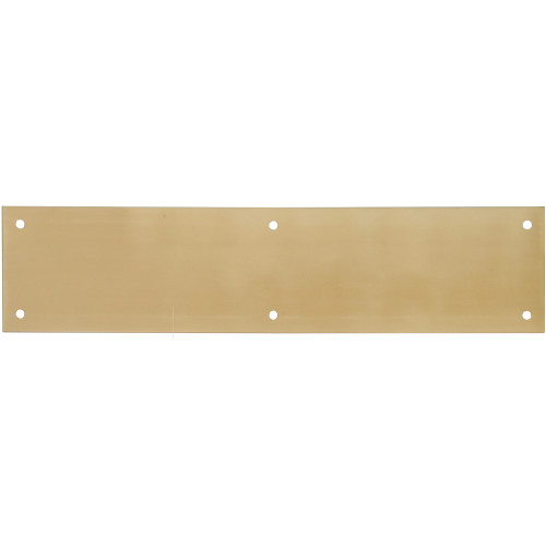 Hardware Essentials Brite Brass Push Plate 3-1/2