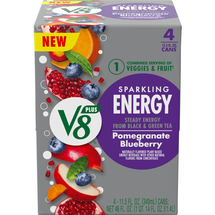 Sparkling Pomegranate Blueberry Juice Energy Drink