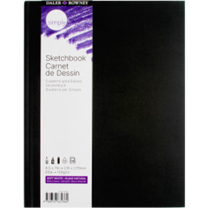 Simply... Sketchbook, Soft White, 110 Sheet, 8.5x11 inch, 1 Count