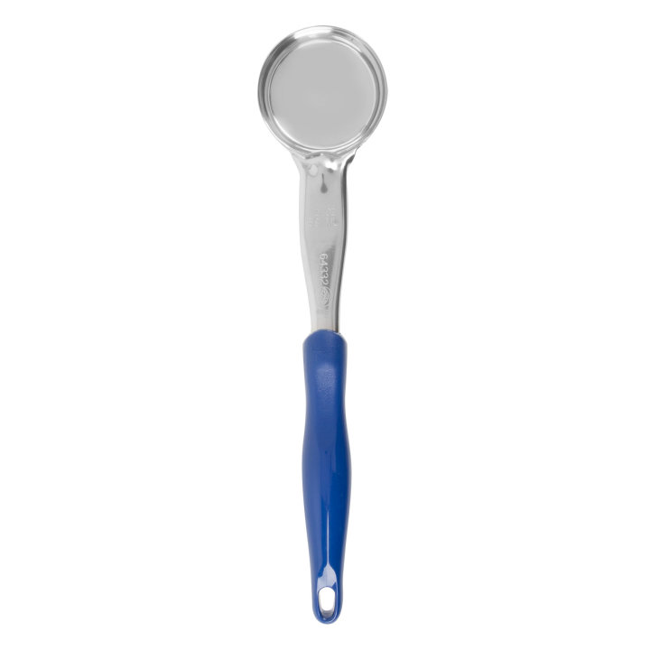 2-ounce one-piece heavy-duty solid round Spoodle® utensil with blue nylon handle