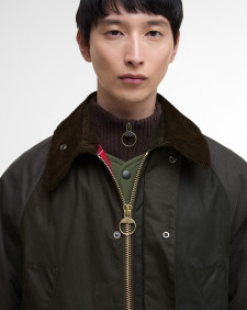 Patchwork Oversized Bedale Waxed Jacket 