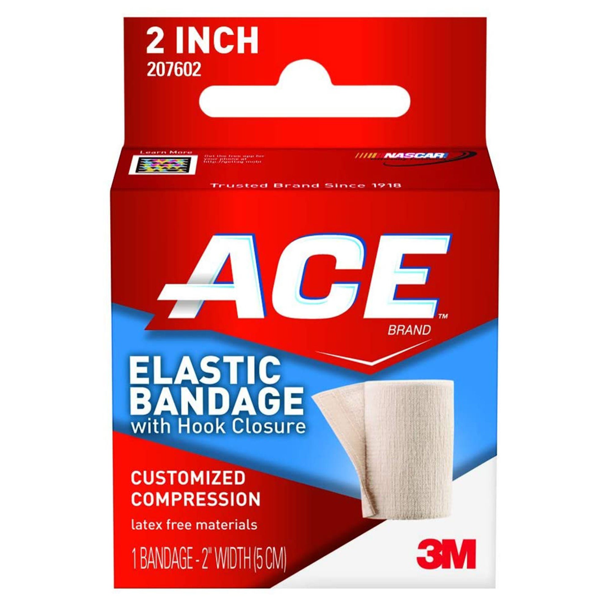 3M™ Ace™ Single hook-and-loop closure Elastic Bandage, 2 Inch x 4-2/10 Foot