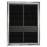 3320 Series Fan Forced Wall Heater Steel 3-Phase 208V 11.11A 4800W Aluminum/Brown 19-1/2 H x 14-1/8 W x 4 D in.
