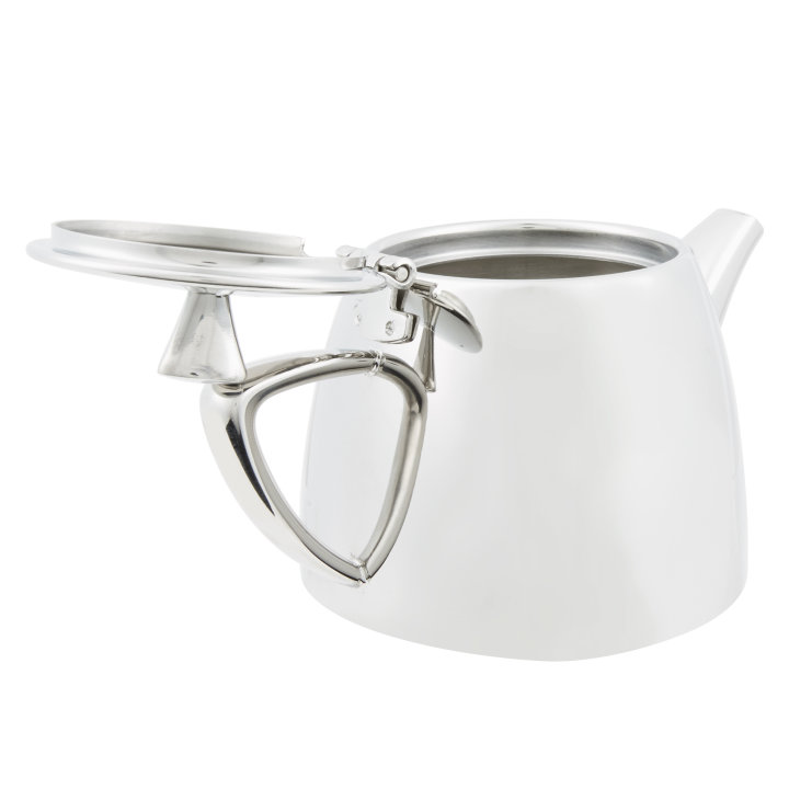 12-ounce Triennium™ stainless steel teapot in mirror finish