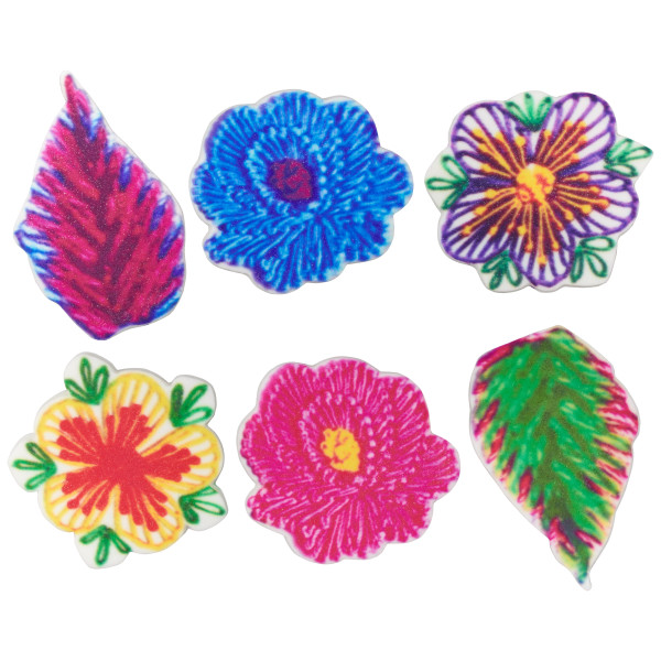 Embroidery Flowers Assortment Sweet Décor® Printed Edible Decorations
