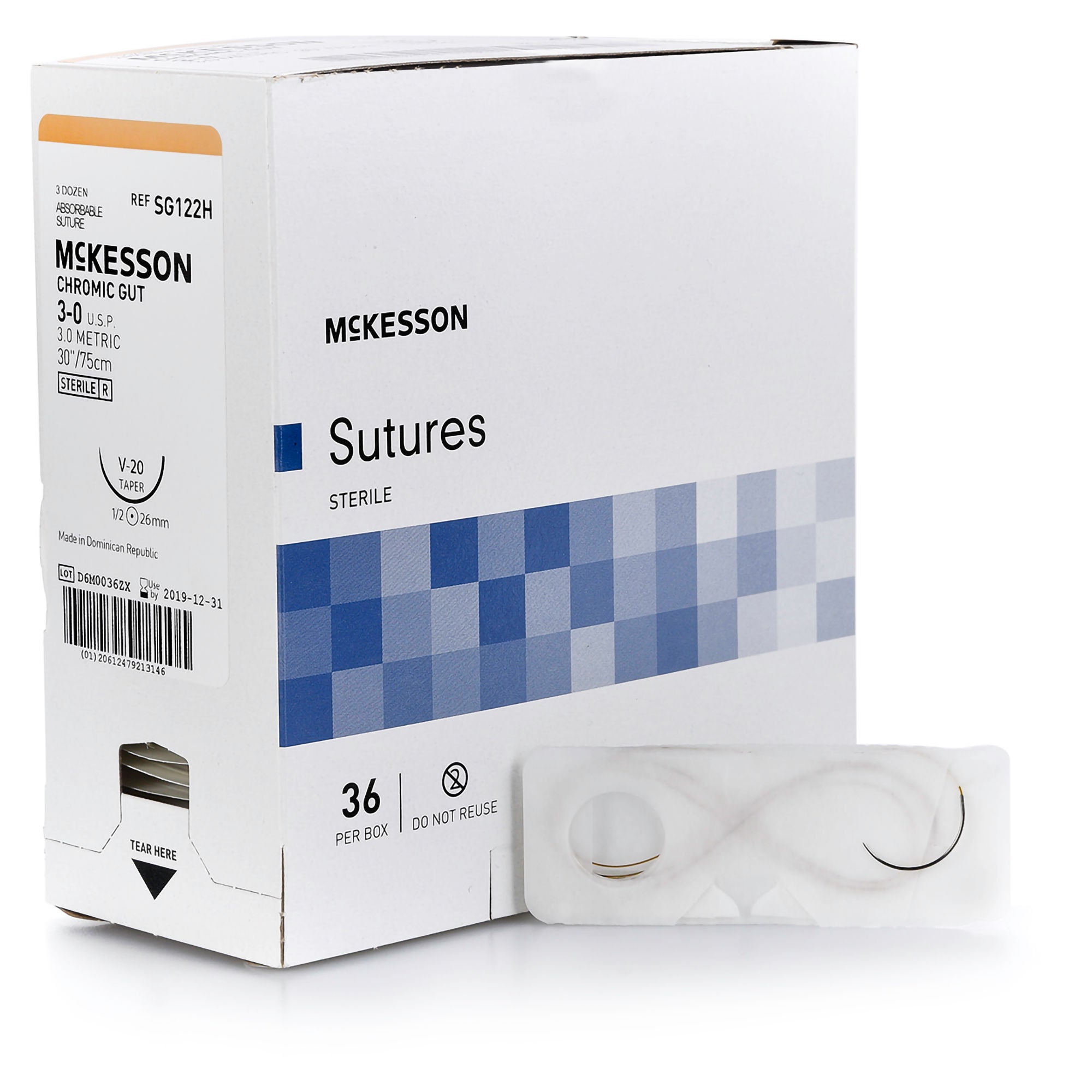 McKesson Suture with V-20 Needle