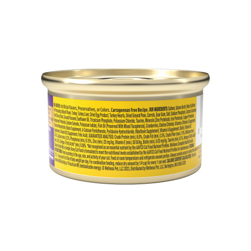 Wellness Complete Health Gravies Salmon Entree back packaging