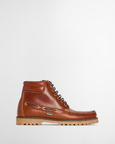 Re-Engineered Tiller Moccasin Boots Tan