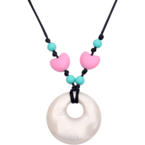 Silicone Heart Style Teething Necklace