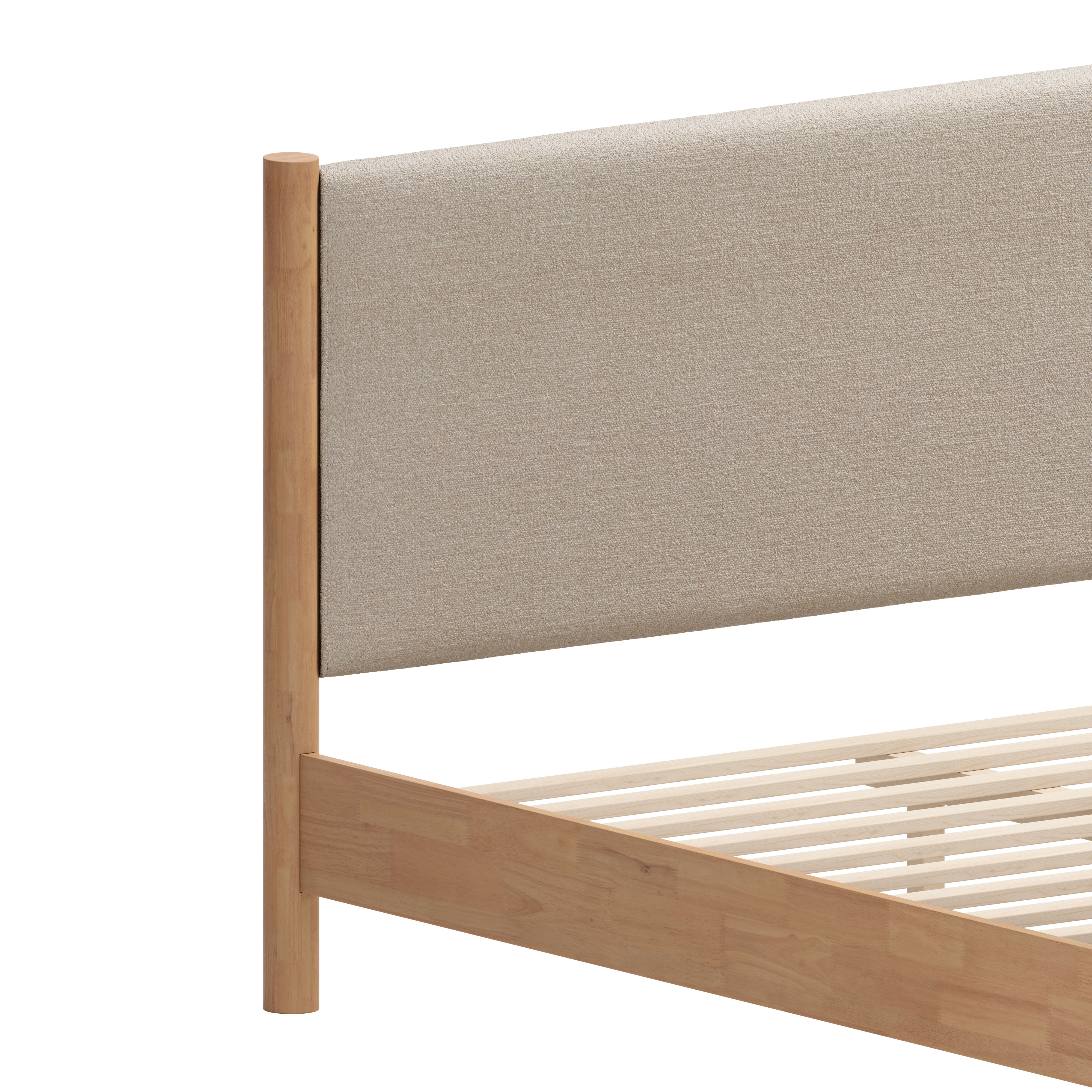 Hadi King Bed Beige & Natural product image