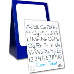 Deluxe Spiral-Bound Flip Chart Stand with Dry Erase Board and 1.5" Ruled Chart Tablet