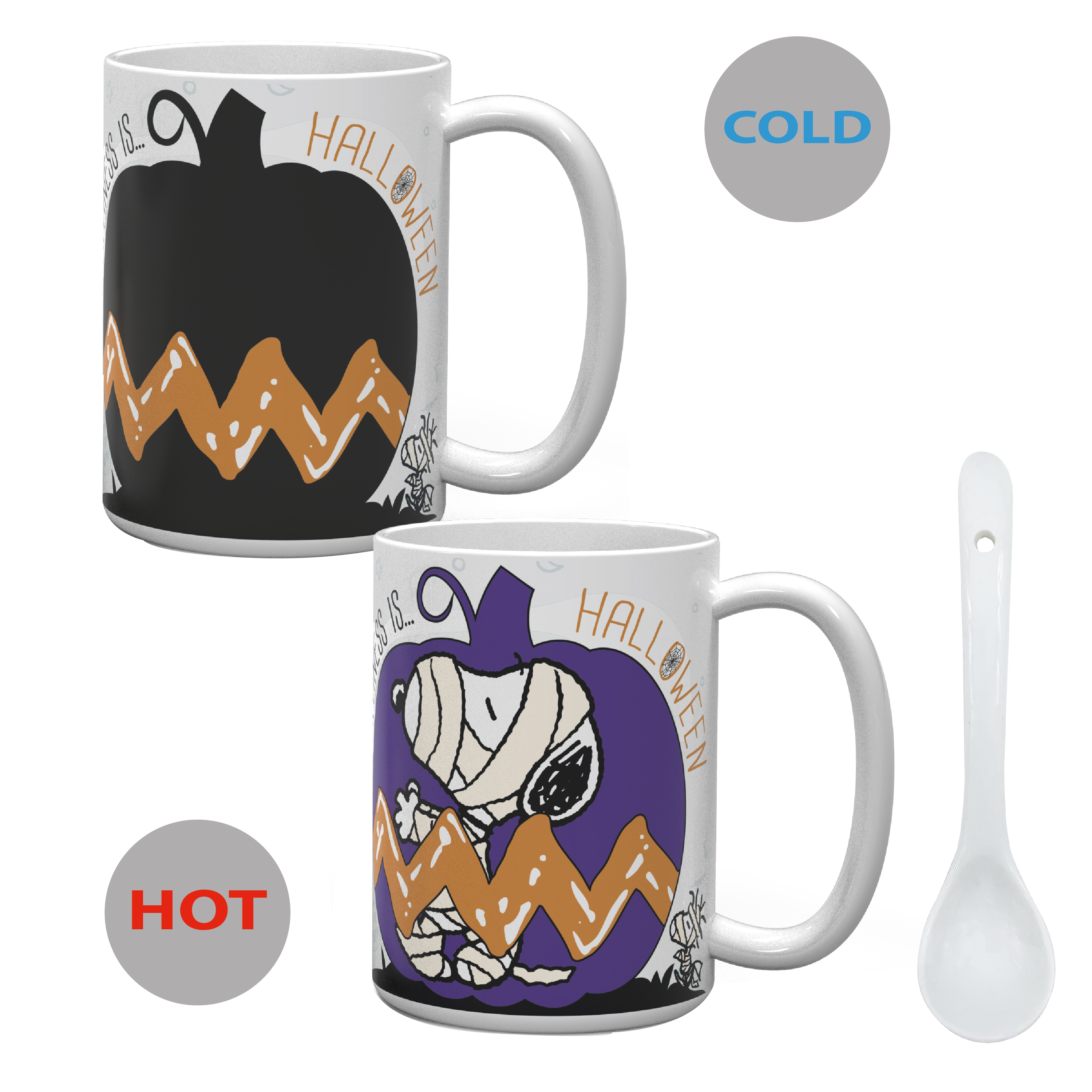 Peanuts 15 ounce Coffee Mug and Spoon, The Great Pumpkin slideshow image 2 Peanuts 15 ounce Coffee Mug and Spoon, The Great Pumpkin slideshow image 2