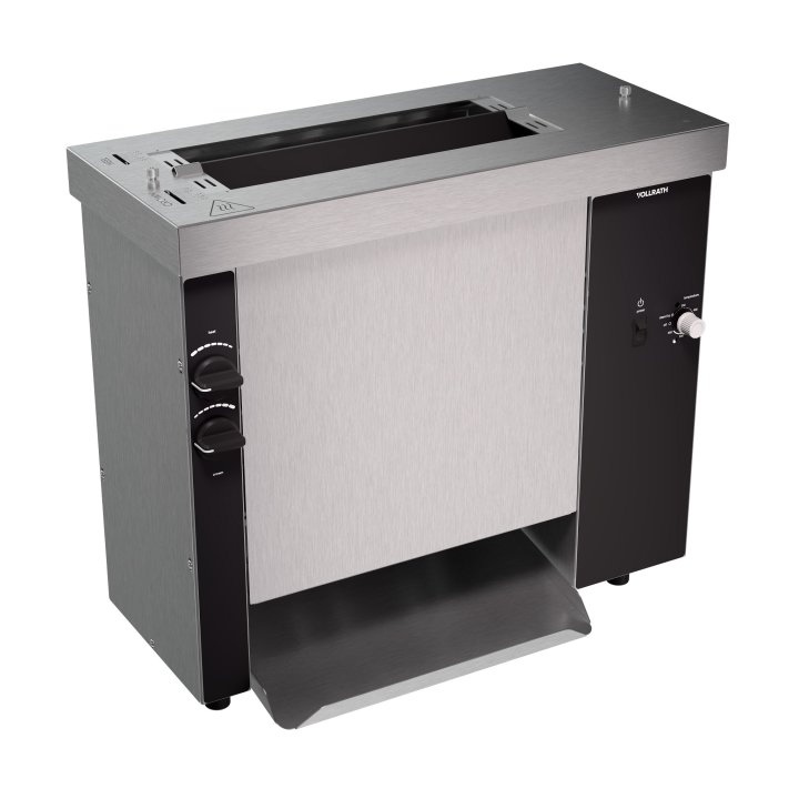 120-volt vertical contact bun toaster with 35-second fixed speed