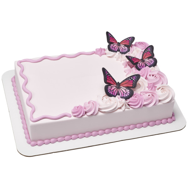 Yellow And Pink Butterflies Gum Paste