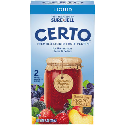 Certo Premium Liquid Fruit Pectin 6 fl oz. Box