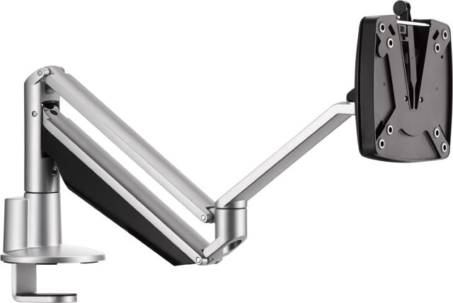 Novus CLU II is designed with a taller, longer profile to elevate a larger monitor into a comfortable viewing position.