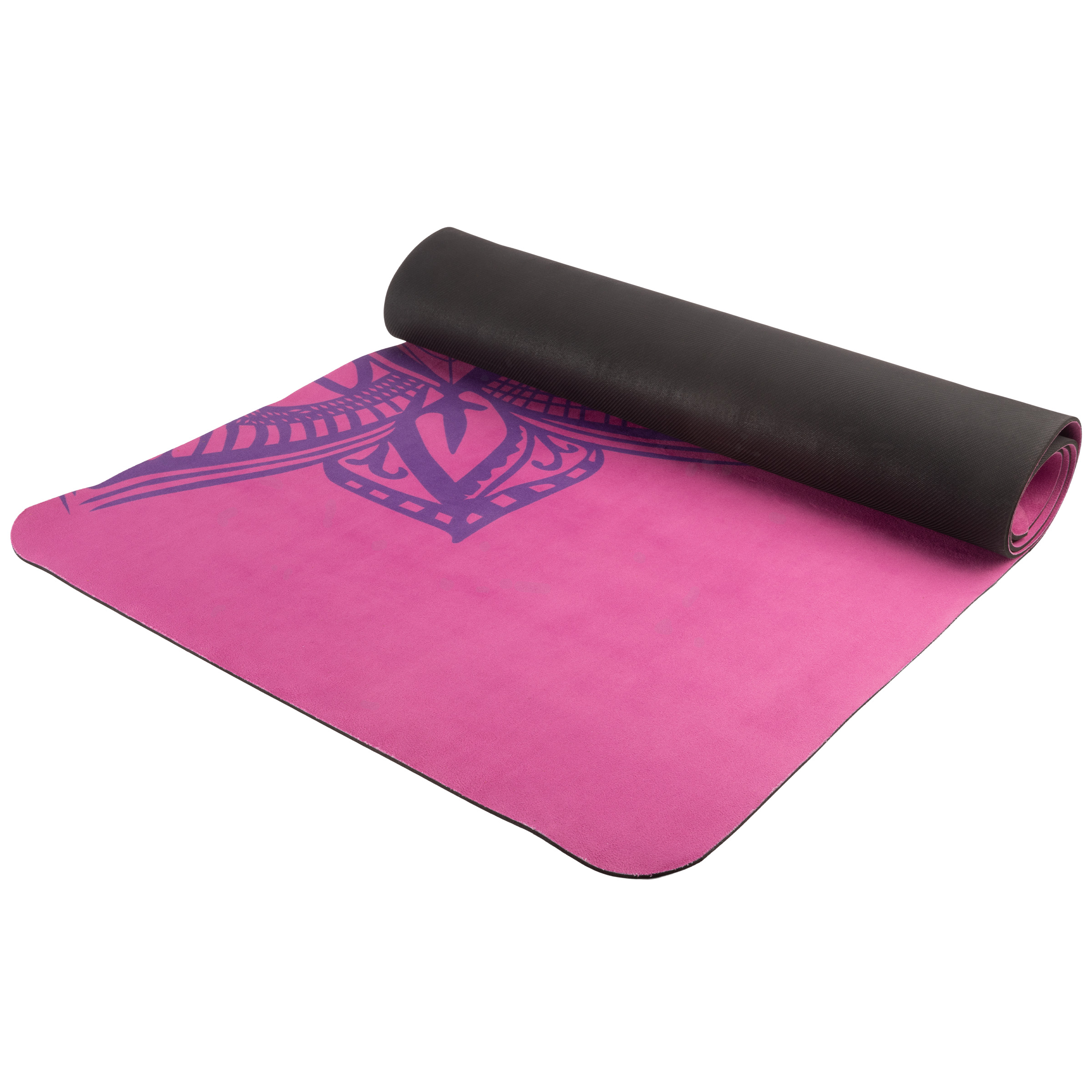 Eco-Friendly Non-Slip Yoga Mat with Carrying Strap - Ultra-Absorbent, Cushioned Fitness Floor Mat for Yoga, Pilates, and Home Workouts