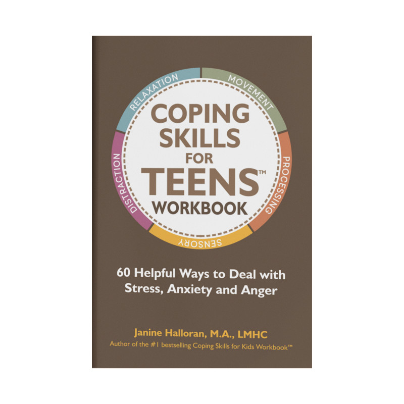 Coping Skills for Teens Paperback Workbook, Ages 12+, 1 Book