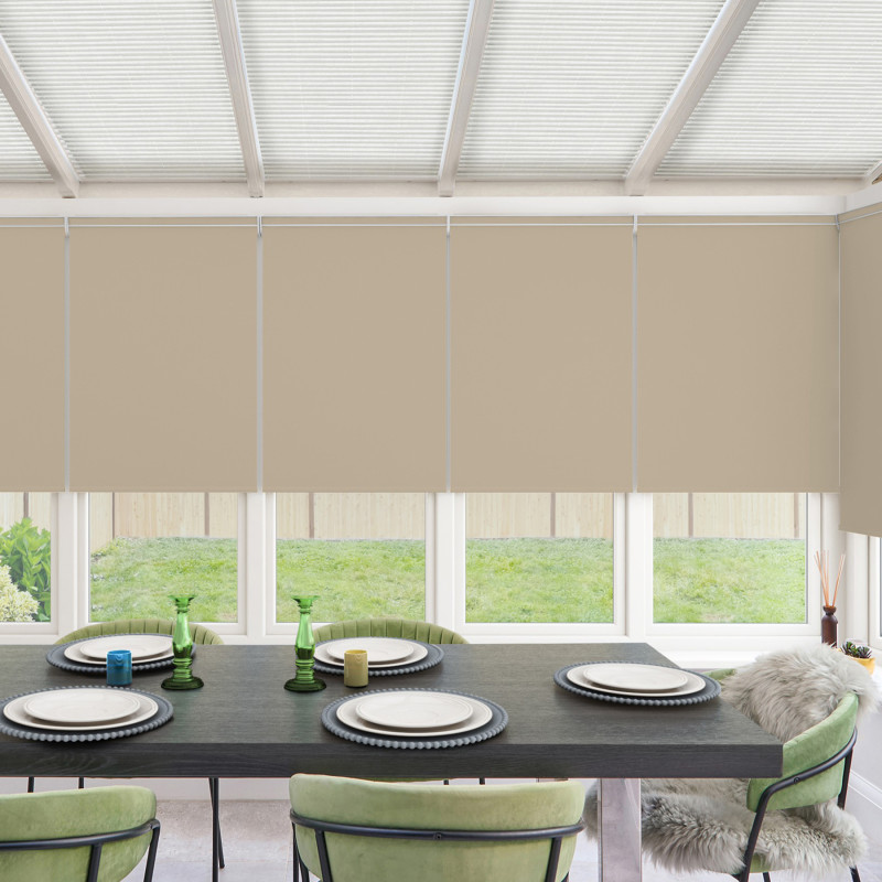 Acacia Wide Blackout Oyster Roller Blind