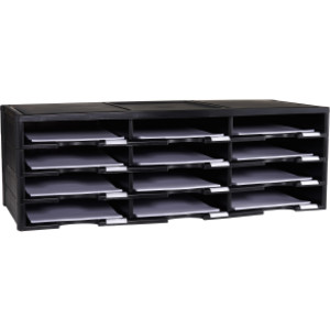 12 Compartment Literature Organizer Doc Sorter