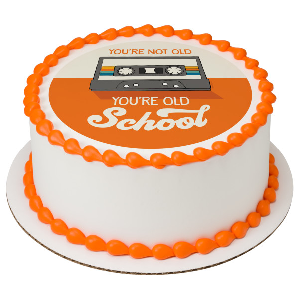 Old School Birthday PhotoCake® Edible Image®