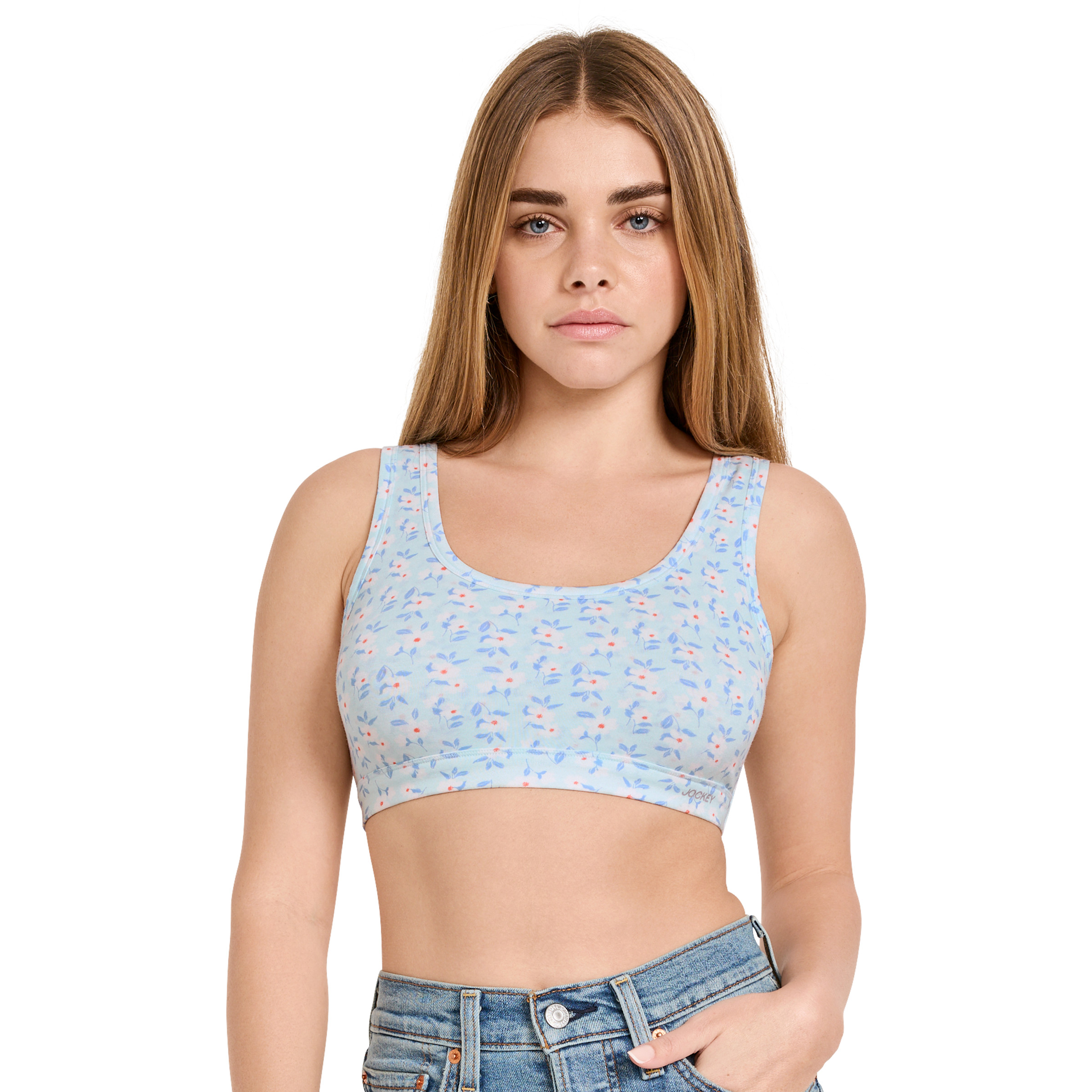 Jockey Women's Organic Cotton Stretch Tank Strap Bralette - Picture 9 of 61