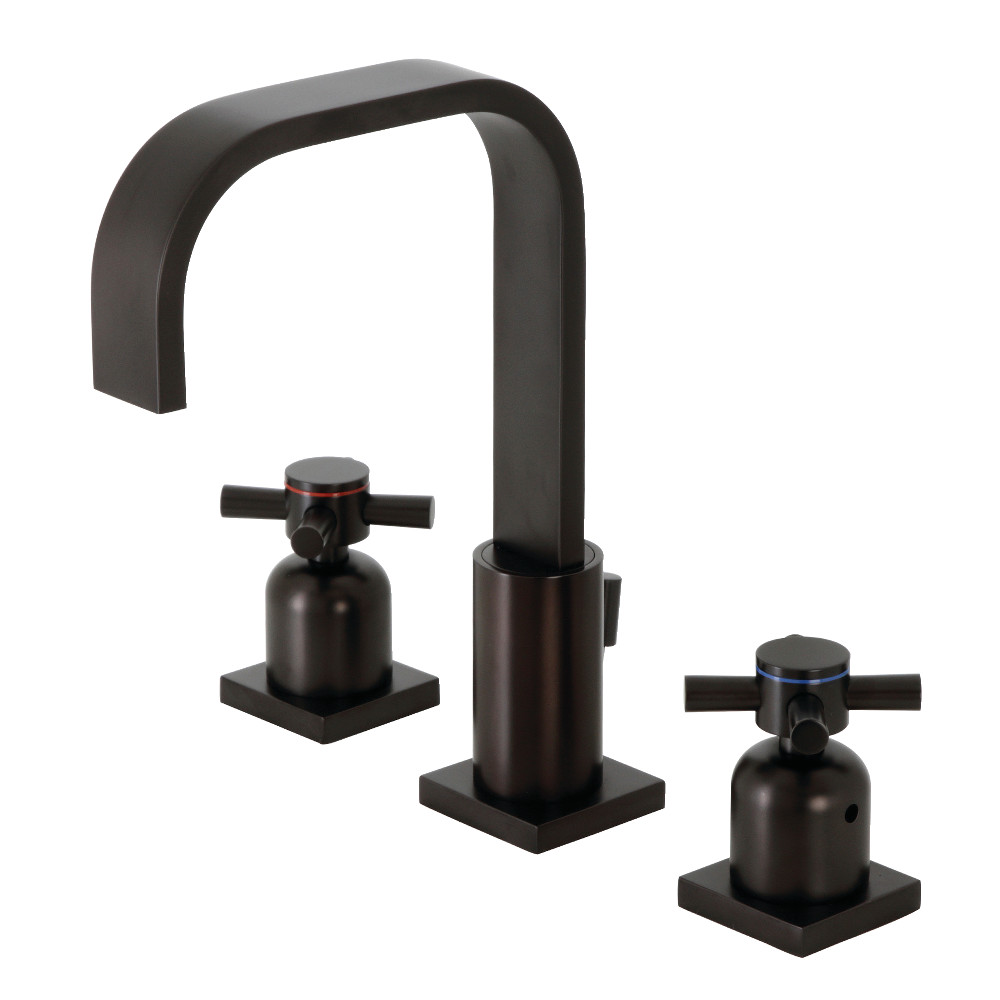 Widespread Bathroom Faucet Oil Rubbed Bronze with Pop-Up Drain and 3 Finish Options