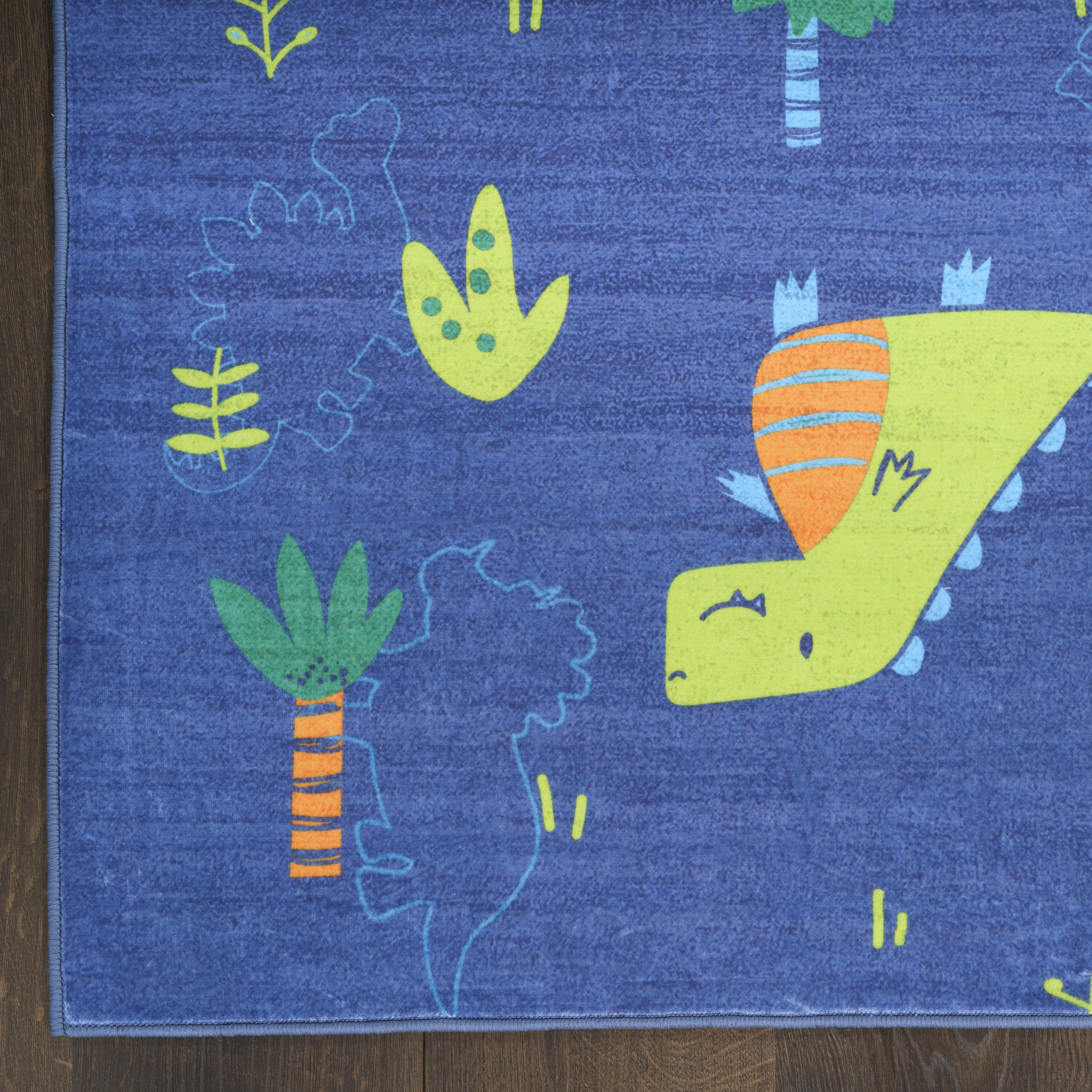 Nourison Imagination 3'5" x 5' Navy Multicolor Kids Indoor Rug