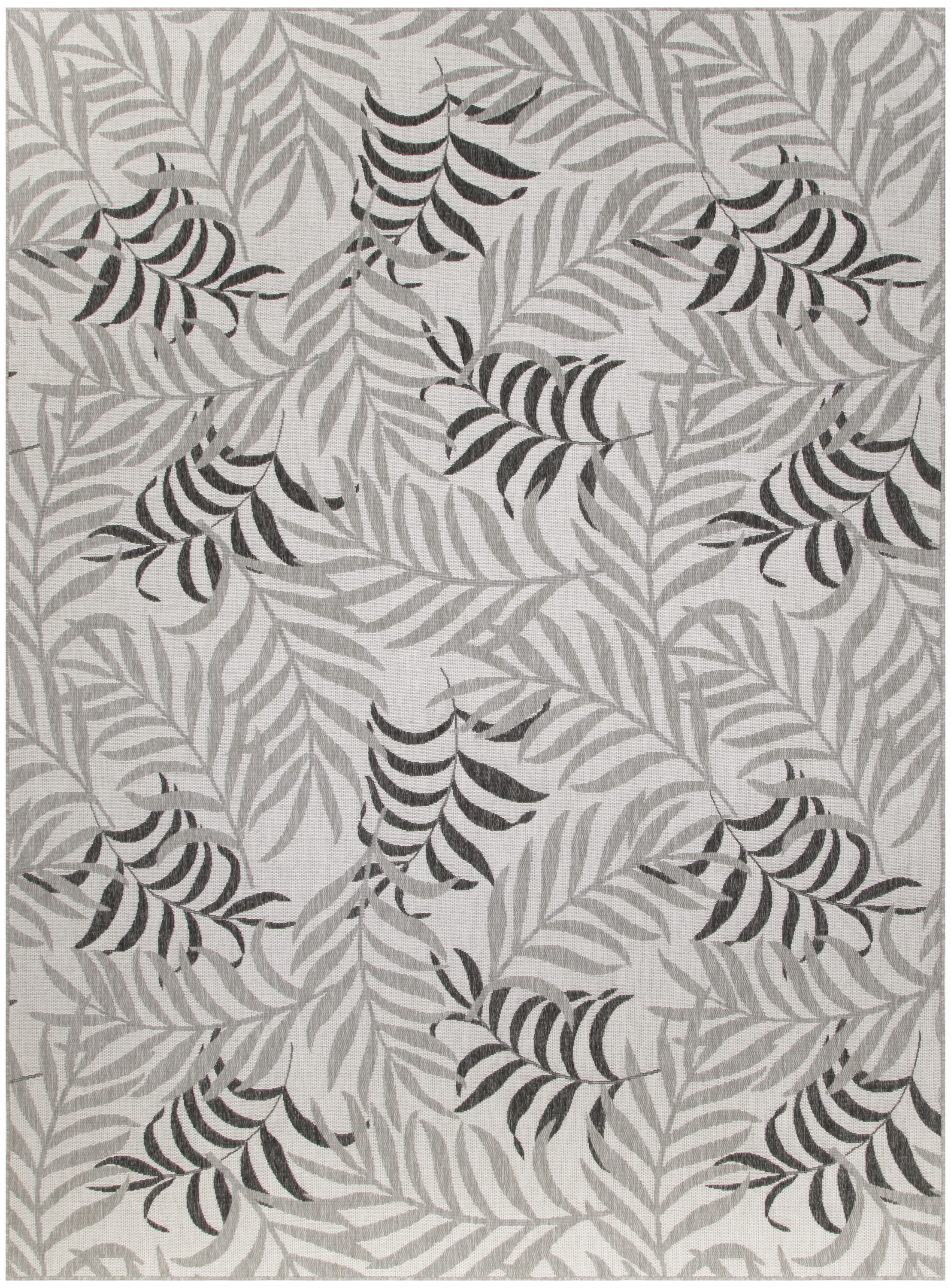 Nourison Garden Oasis 9' x 12' Grey Tropical Rug