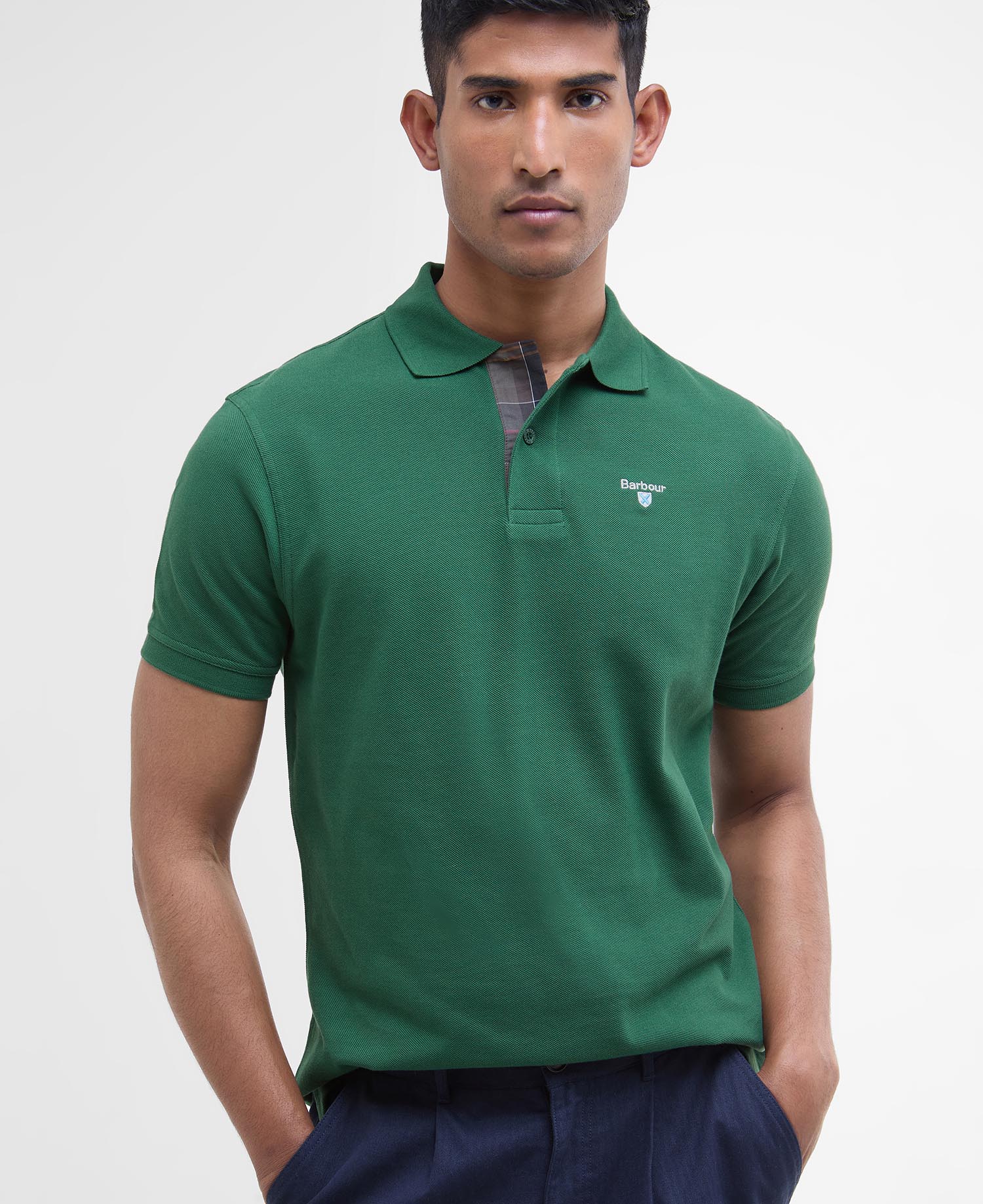 Tartan Pique Polo Shirt image number 3