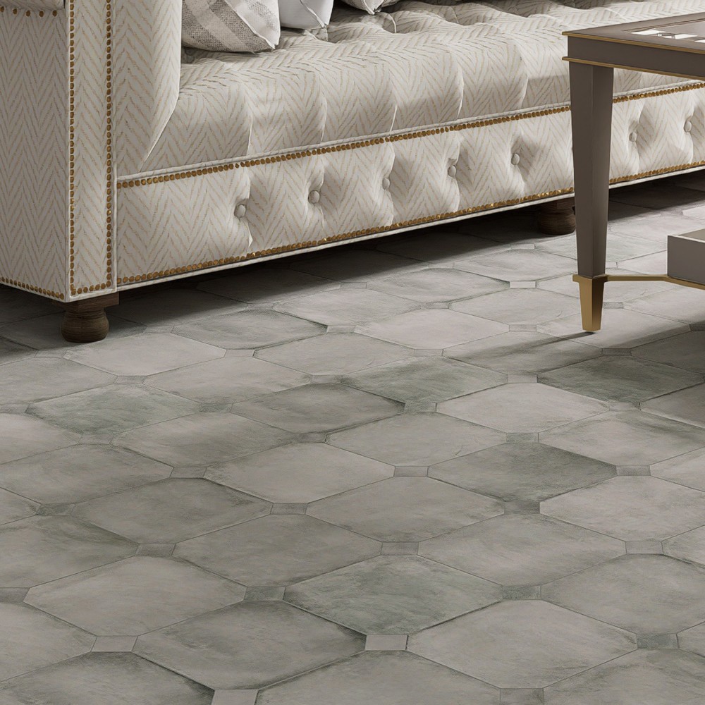 Laverton Taco Gris 1-5/8 in. x 1-5/8 in. Porcelain Floor and Wall Tile